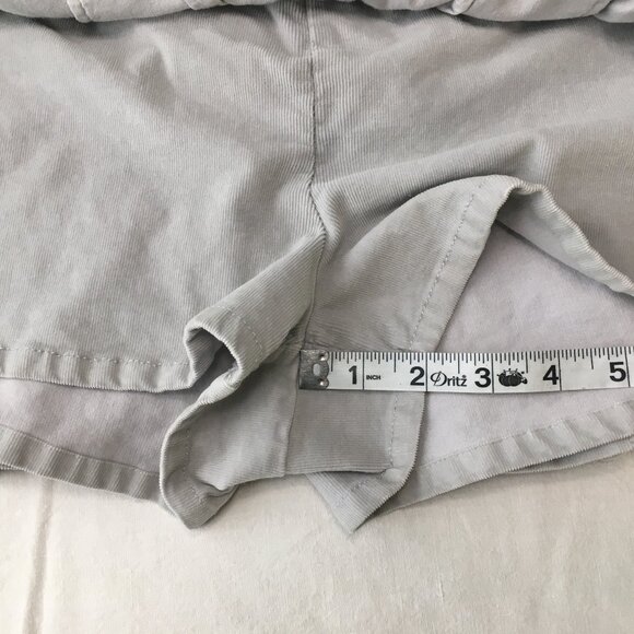 Free People Micro Mini Pleated Corduroy Skort in Gray Size 12 - Picture 11 of 16